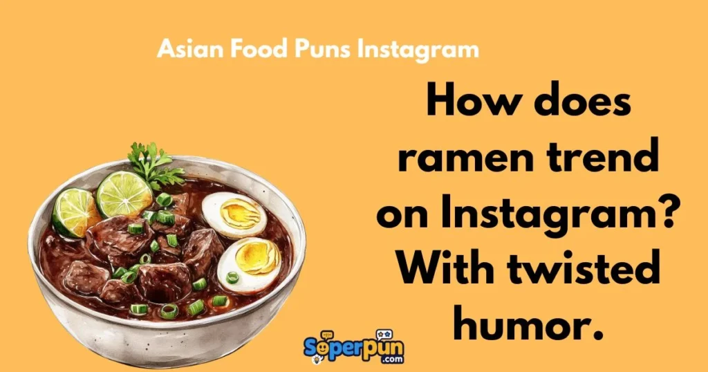 Asian Food Puns Instagram