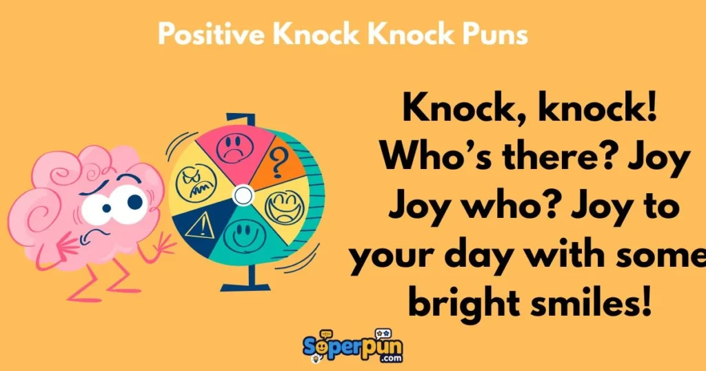 Positive Knock Knock Puns
