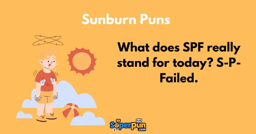 Sunburn Puns