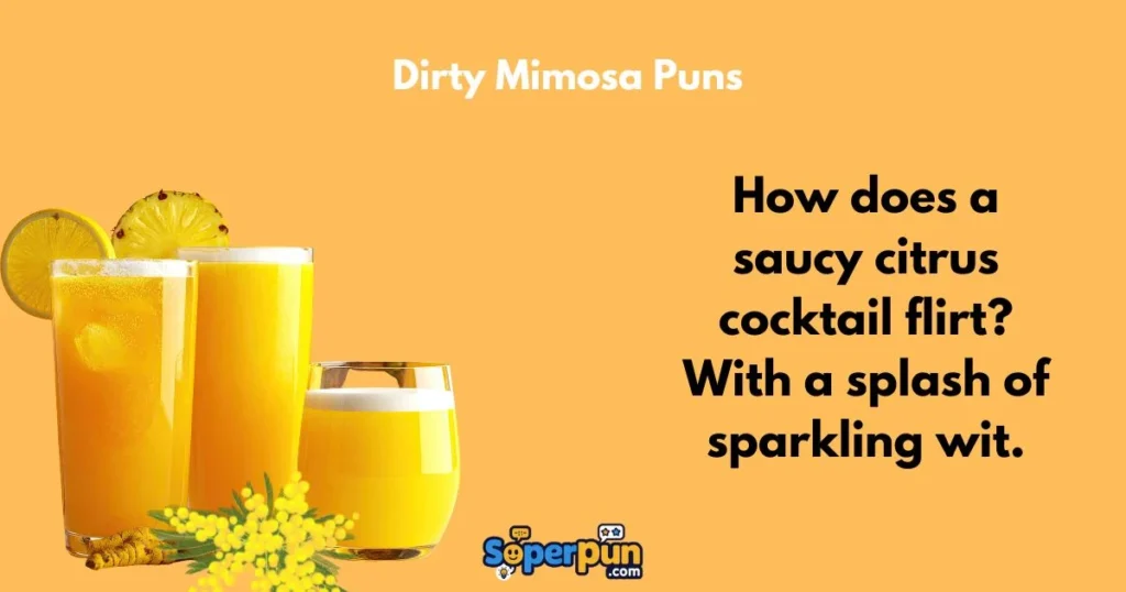 Dirty Mimosa Puns