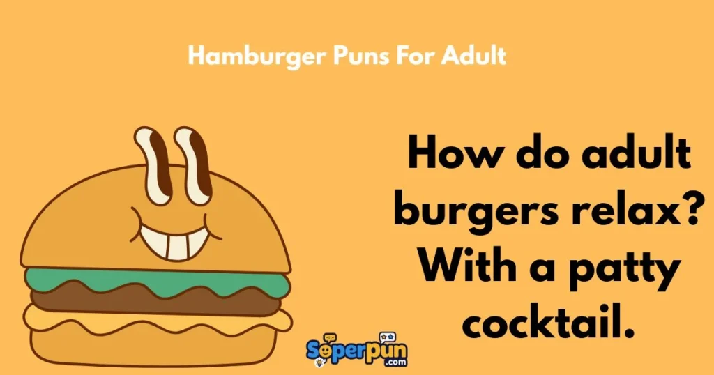 Hamburger Puns For Adult