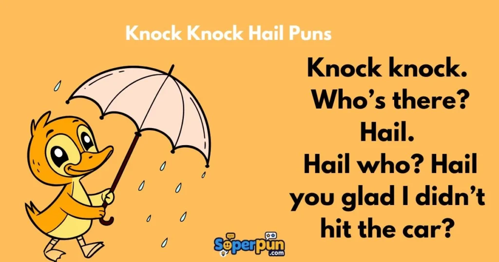 Knock Knock Hail Puns