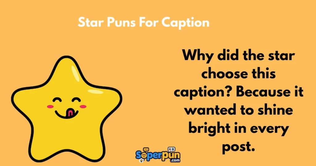 Star Puns For Caption
